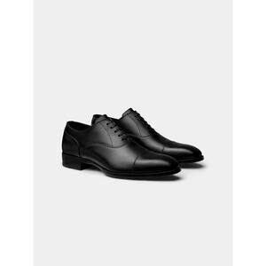 Suit Supply Italian Calf Leather Black Oxford sz. 42eu